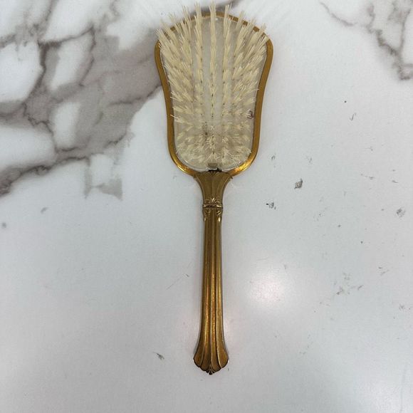 Vintage Floral Design Hair Brush Made in USA Nylon - Picture 5 of 11